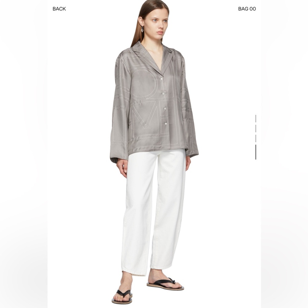 Toteme Off-White Barrel Jeans